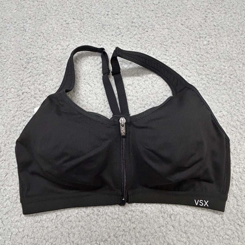 Victoria Secret Bra 36B Sports Bra VSX Sport Underwire Front Zip Support